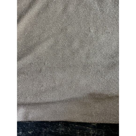 Karen Kane Turtleneck Womens Size Medium Long Sleeve Champagne Shimmer Tunic Top - Picture 6 of 9